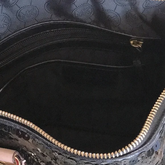 Michael Kors Black Sequin Tote Bag - Picture 5 of 8
